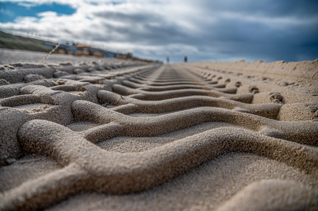 12 Spuren im Sand